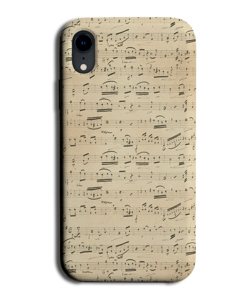 Vintage Musical Notes Phone Case Cover Music Note Symbols Score Writing AI43
