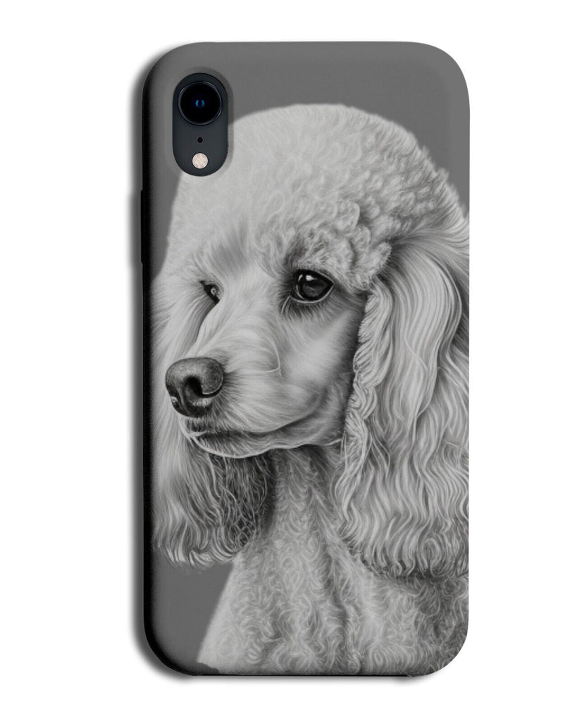 White Poodle Face Phone Case Cover Poodles Head Dog Dogs Pet Novelty Gift DH18