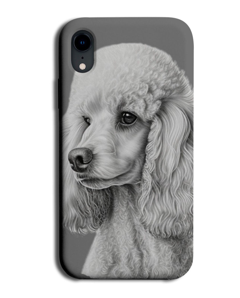 White Poodle Face Phone Case Cover Poodles Head Dog Dogs Pet Novelty Gift DH18