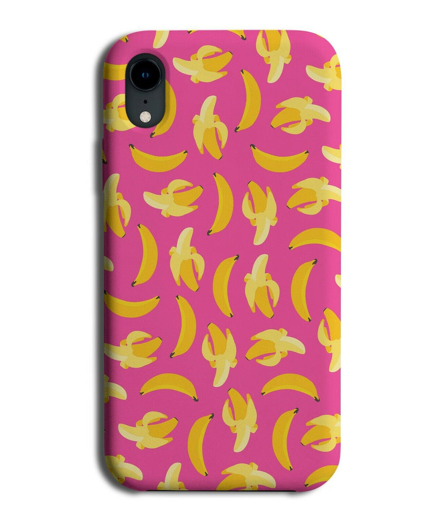Novelty Retro Bananas Phone Case Cover Banana Hot Pink Fruit Style Vintage F076