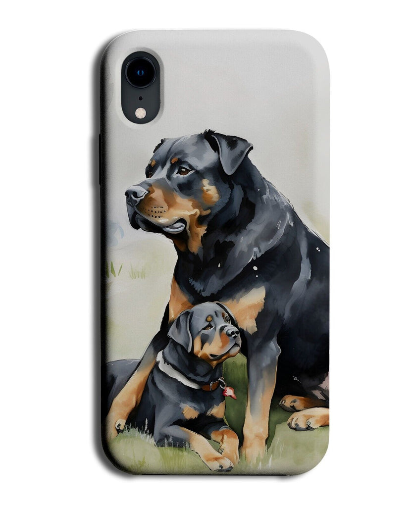 Rottweiler Oil Painting Print Phone Case Cover Rottweilers Dog Animal Pet CM56