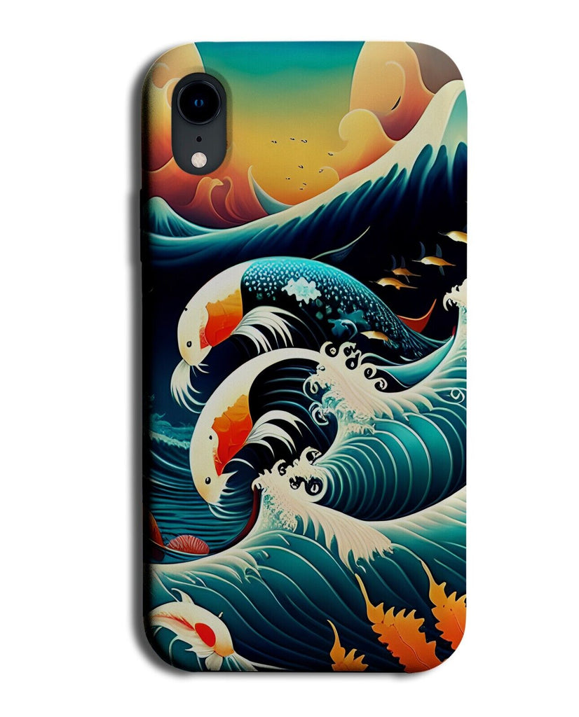 Oriental Kois Wave Phone Case Cover Koi Japan Anime Culture Traditional Coi BB84