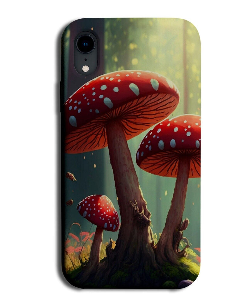 Forrest Mushrooms Phone Case Cover Mushroom Animated Forest Red Bouncy BJ45