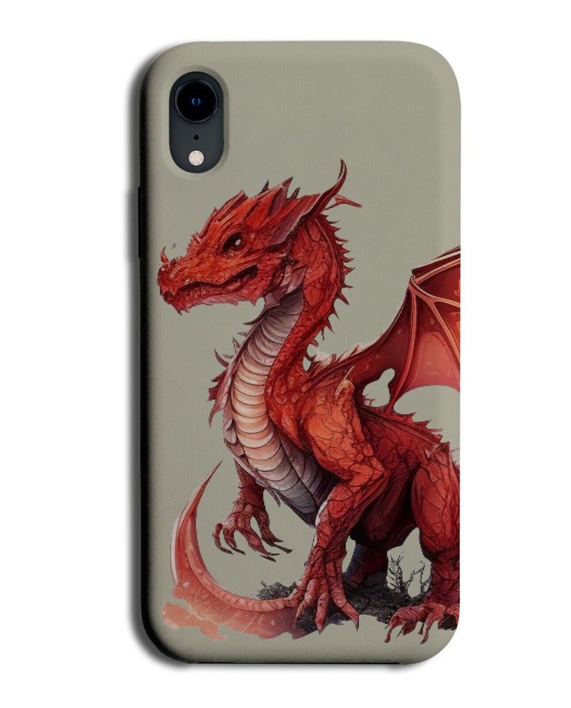 Red Dragon Body Phone Case Cover Magical Mythical Dragons Flying Fiery BF47