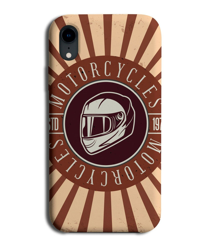 Motorcycle Helmet Design Phone Case Cover Vintage Poster Motorbike Gift E668