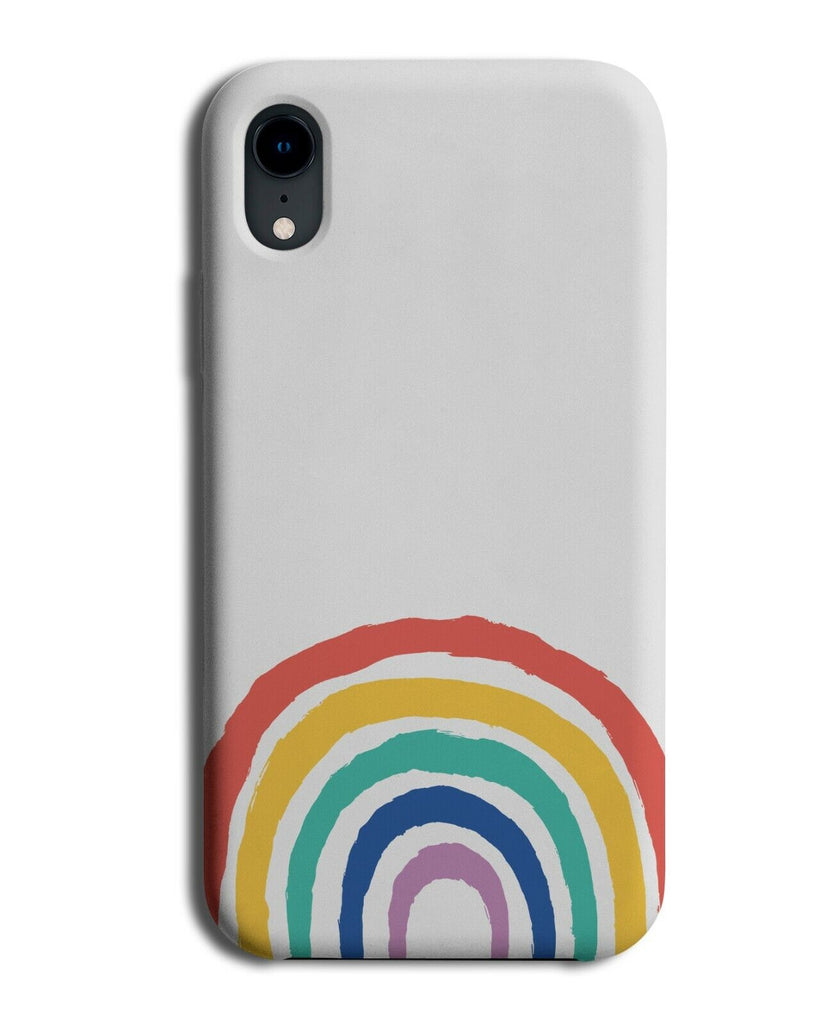 Boat In The Lake With Rainbow In The Sky Picture Phone Case Cover Rainbows K207