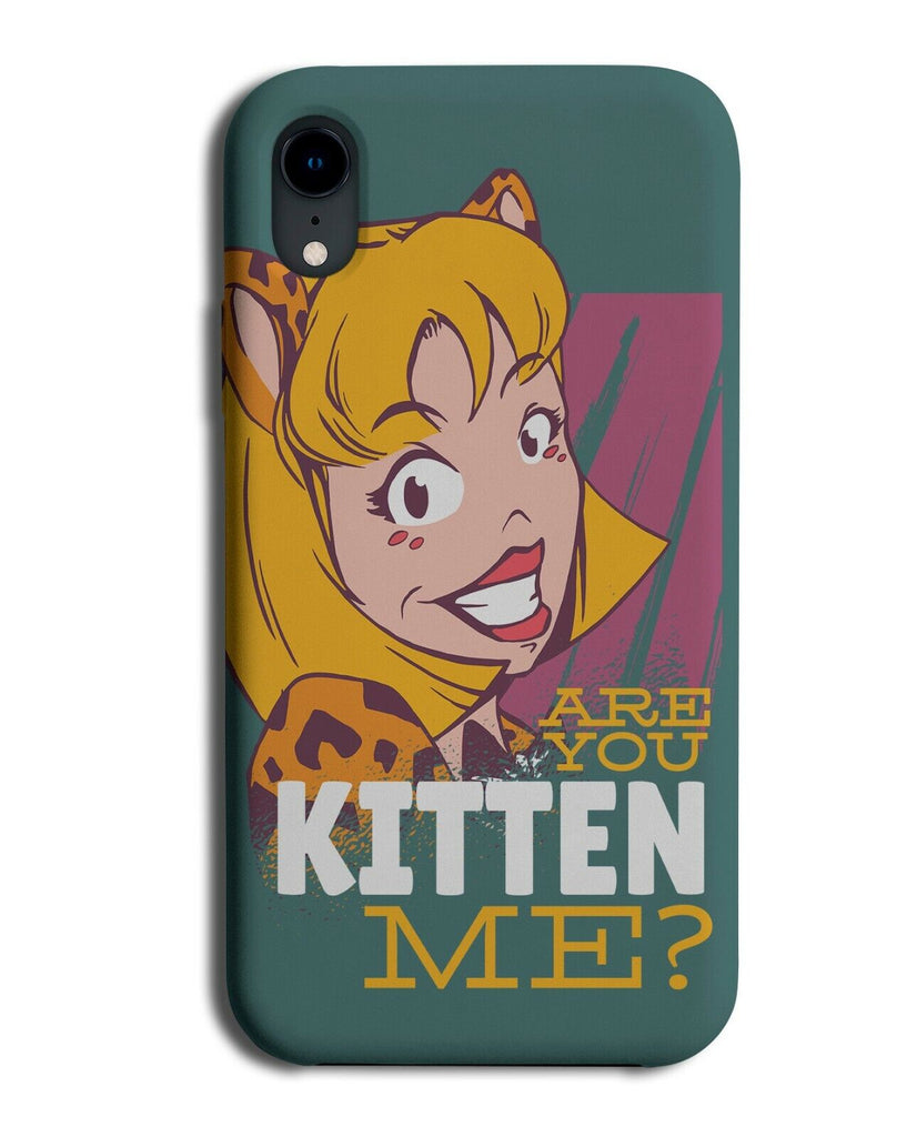 Funny Are You Kitten Me? Phone Case Cover Crazy Cat Lady Kat Ears Kitty J686