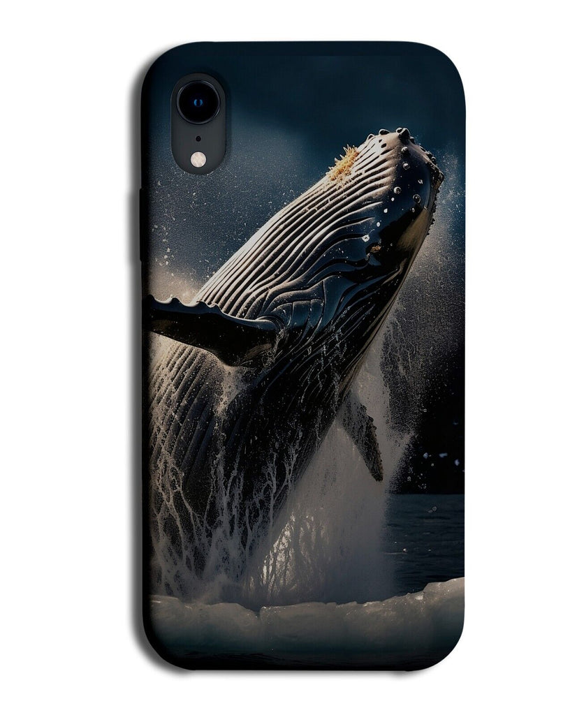 Jumping Out Of Water Humpback Whale Phone Case Cover Photograph Photo Image DD69