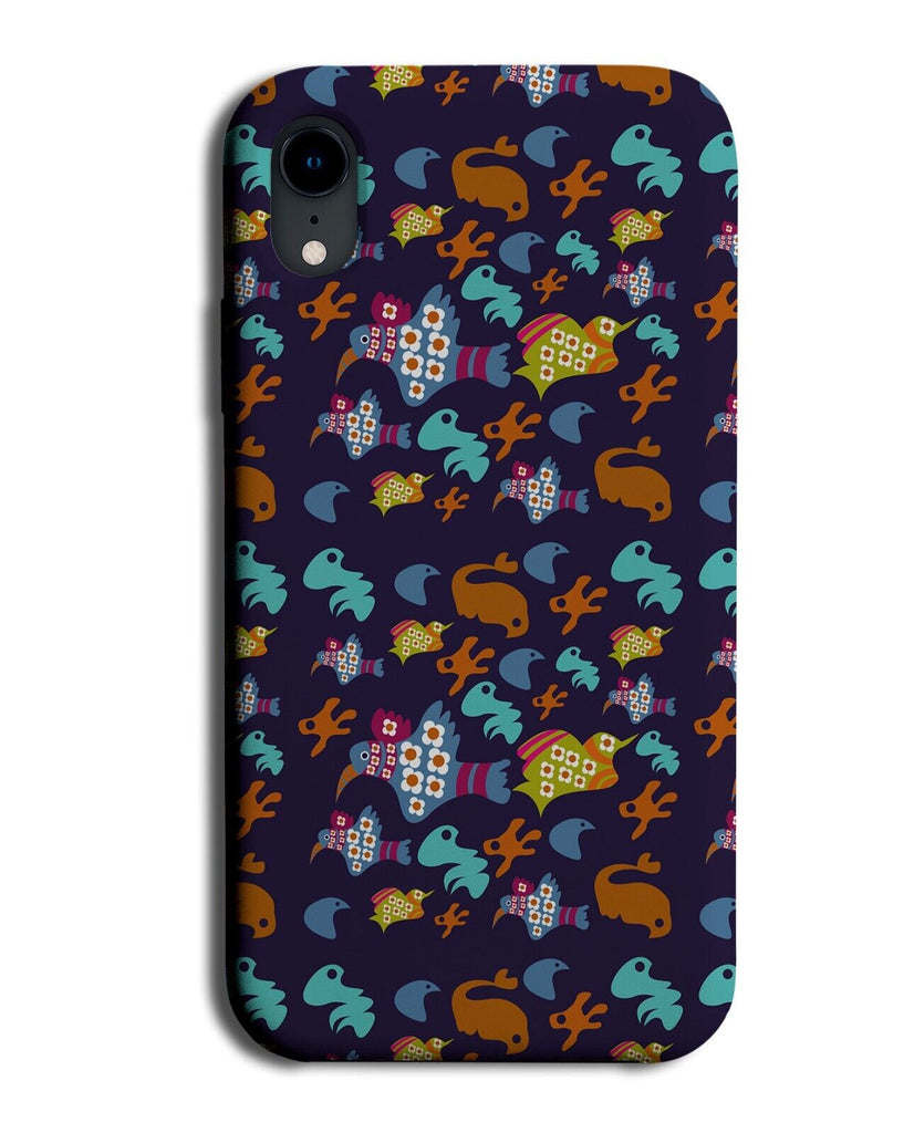 Humming Bird Phone Case Cover Birds Colourful Kids Pattern Hummingbird Q758