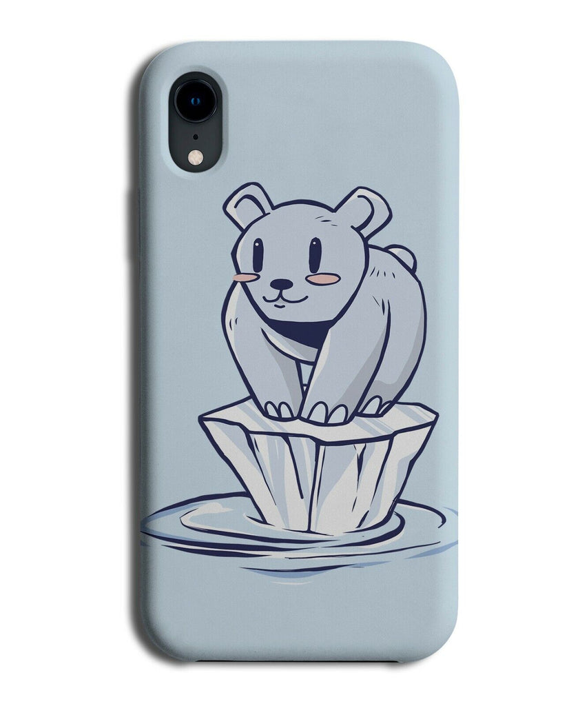 Sad Polar Bear Cartoon Phone Case Cover Kids Childrens Melting Iceberg K944