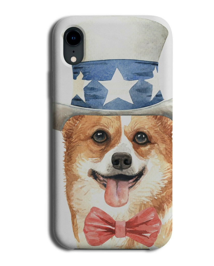Corgi President Phone Case Cover Dog Dogs Corgis American America Hat K515