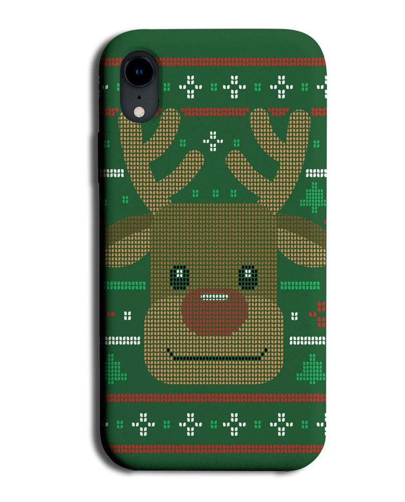 Funny Ugly Jumper Reindeer Christmas Design Phone Case Cover Sweater Xmas N557