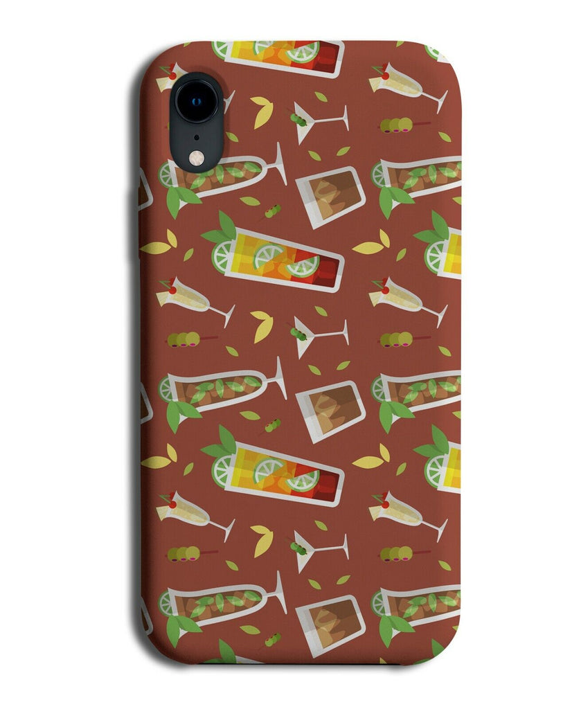 Cocktail Drinks Pattern Phone Case Cover Cocktails Holiday Mojito K787