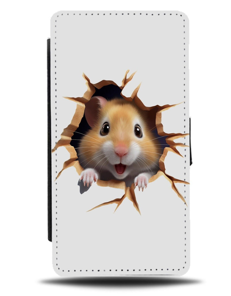 Novelty Hamster Flip Wallet Case Hamsters Funny Broken 3D Effect Gerbil DC69