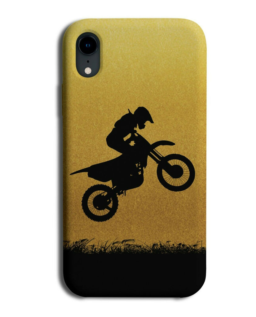 Motorbike Phone Case Cover Motor Bike Bikes Helmet Gift Gold Golden i599