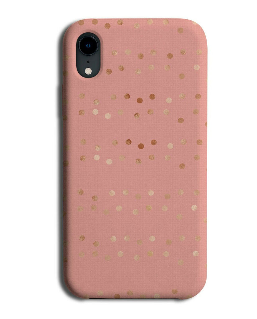 Pale Pink and Golden Dots Phone Case Cover Patterning Patterned Funky Girls F897