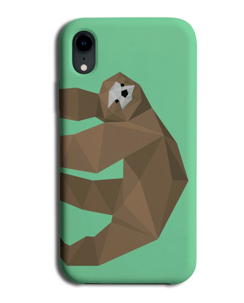 Geometric Sloth Shapes Phone Case Cover Shaped Design Animal Sloths Popart K275