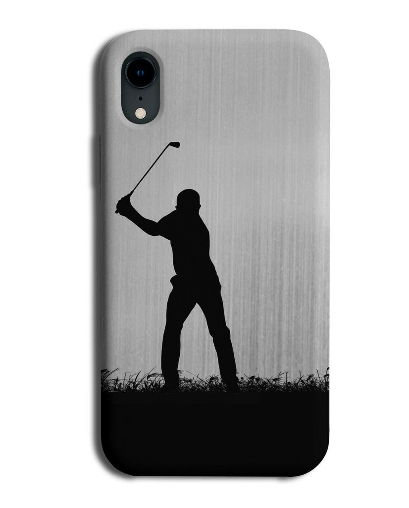 Golf Phone Case Cover Golfing Golfer Balls Present Silver Grey Coloured i696