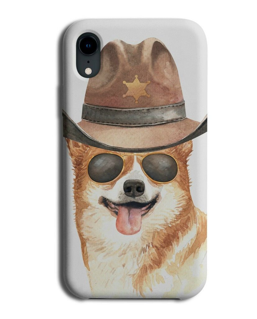 Corgi Phone Case Cover Dog Dogs Pet Cowboy Cow Boy Hat Sheriff Corgis K517