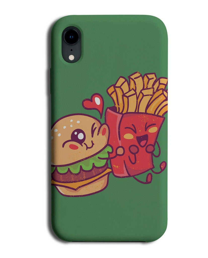 Cartoon Burger & Fries Phone Cover Case Chips Picture Friends Burger Photo J081