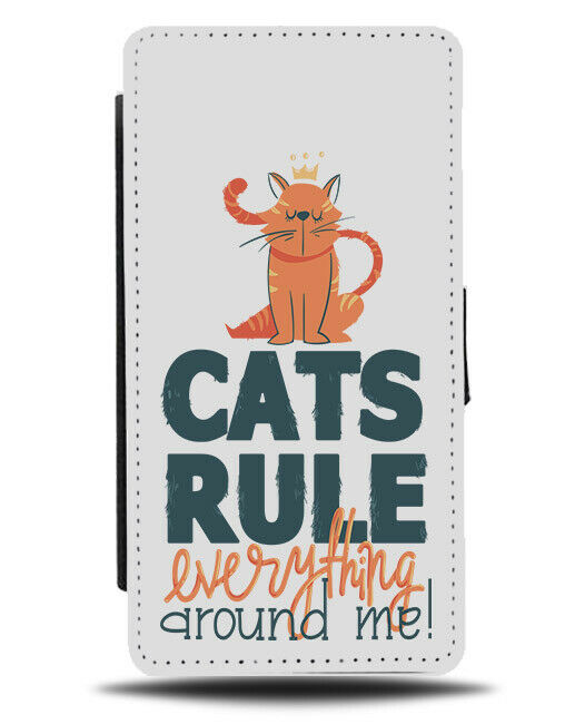 Crazy Cat Lady Flip Wallet Phone Case Cats Kitten Kittens Rule Funny Gift E308