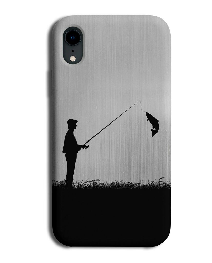 Fishing Phone Case Cover Fisherman Fish Kit Gear Gift Silver Grey Coloured i694