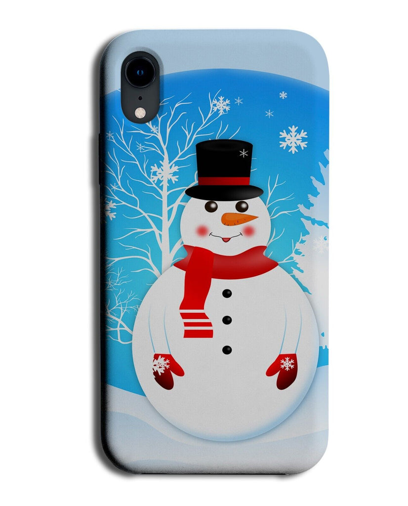 Cartoon Snowman Picture Phone Case Cover Christmas Snowmen Snow Man White DF81