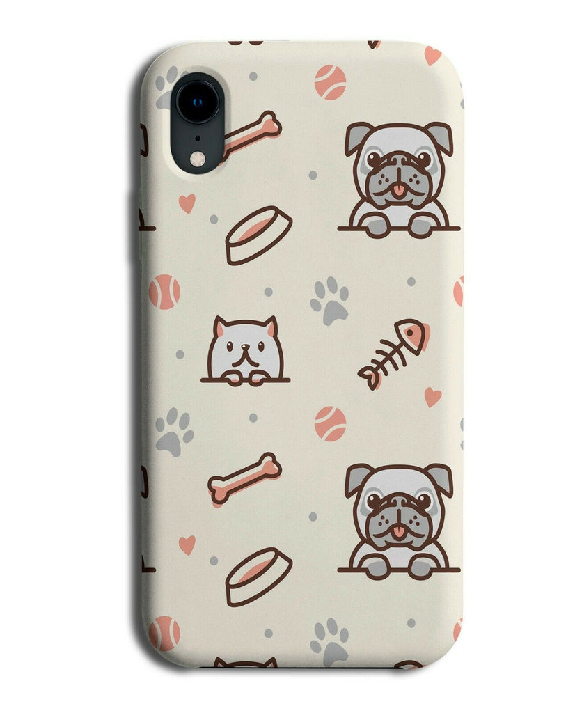 Cats and Dogs Phone Case Cover Cat Dog Pet Pets Cartoon Cute Pattern F201