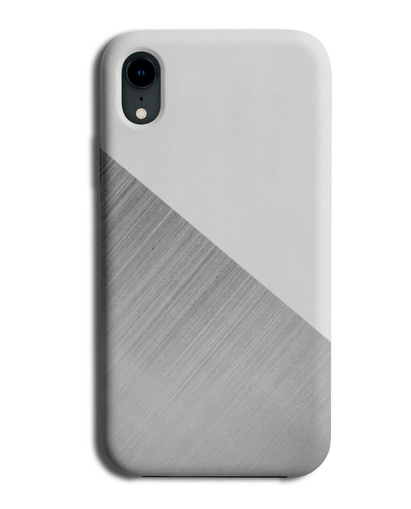 White and Silver Coloured Phone Case Cover Colour Stylish Print i352