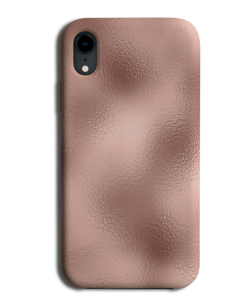 Rose Gold Coloured Shine Print Phone Case Cover Golden Colour Paint G611