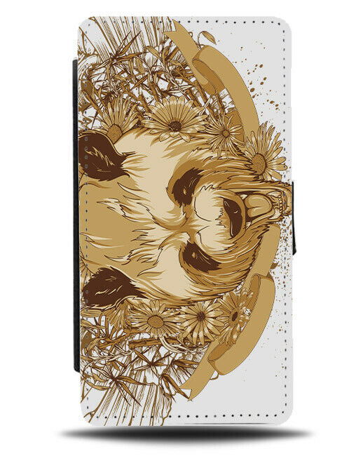 Vintage Coloured Panda Bear Flip Wallet Phone Case Giant Chinese Animal E527
