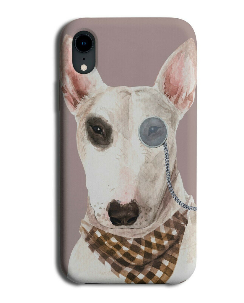 Bull Terrier Phone Case Cover Monocle Bandana Pet Gentleman Posh Painting K497