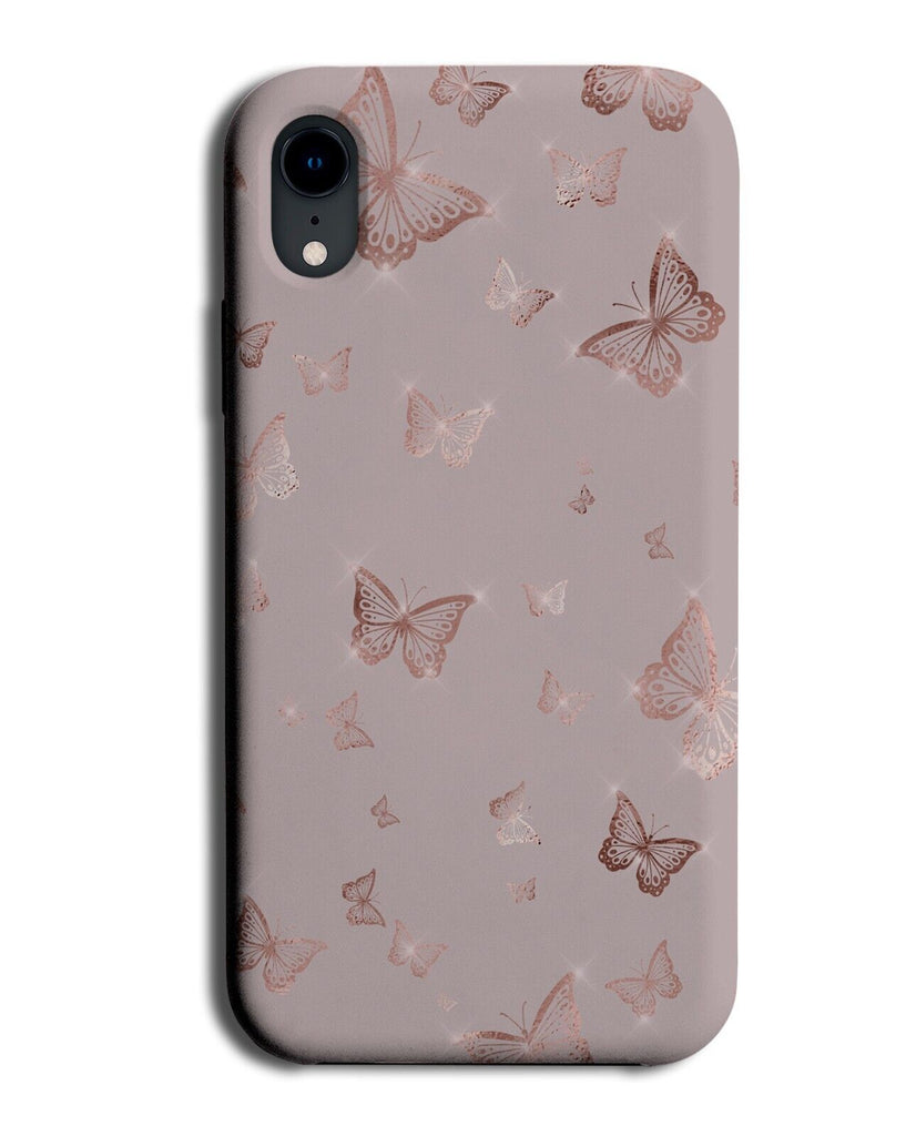 Rose Gold Butterflys Phone Case Cover Butterfly Butterflies Coloured Colour AZ88
