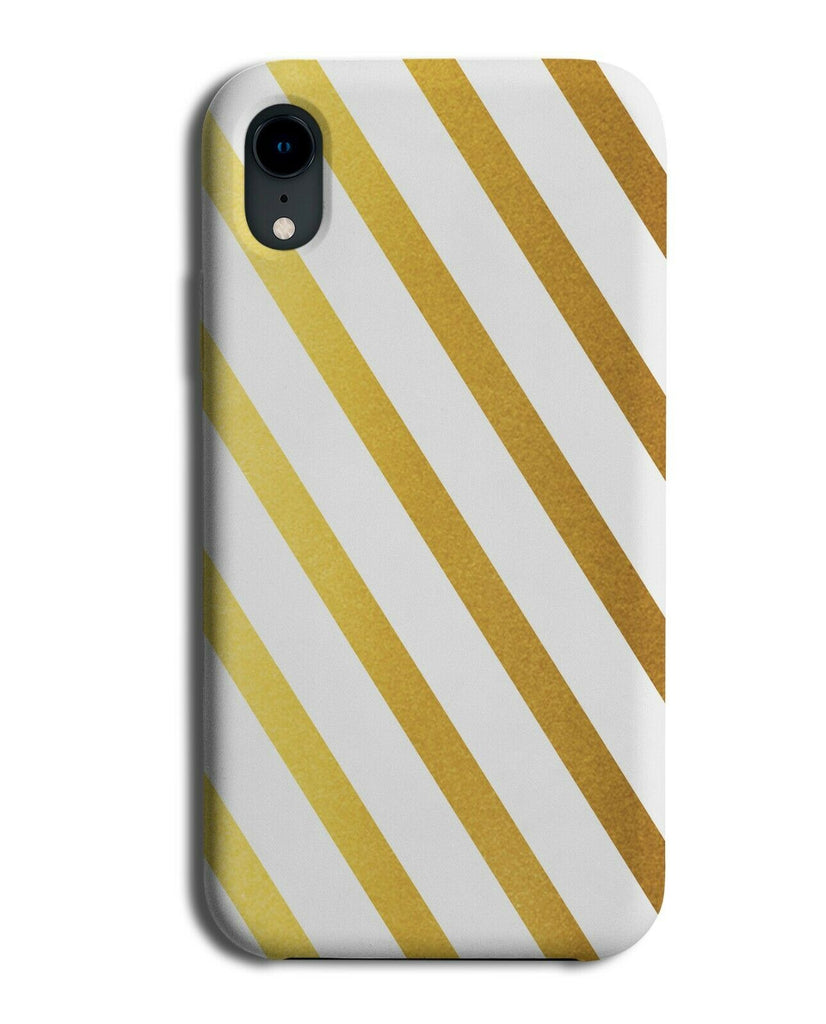 White and Golden Stripes On Phone Case Cover Stripes Pattern Gold Stylish i813