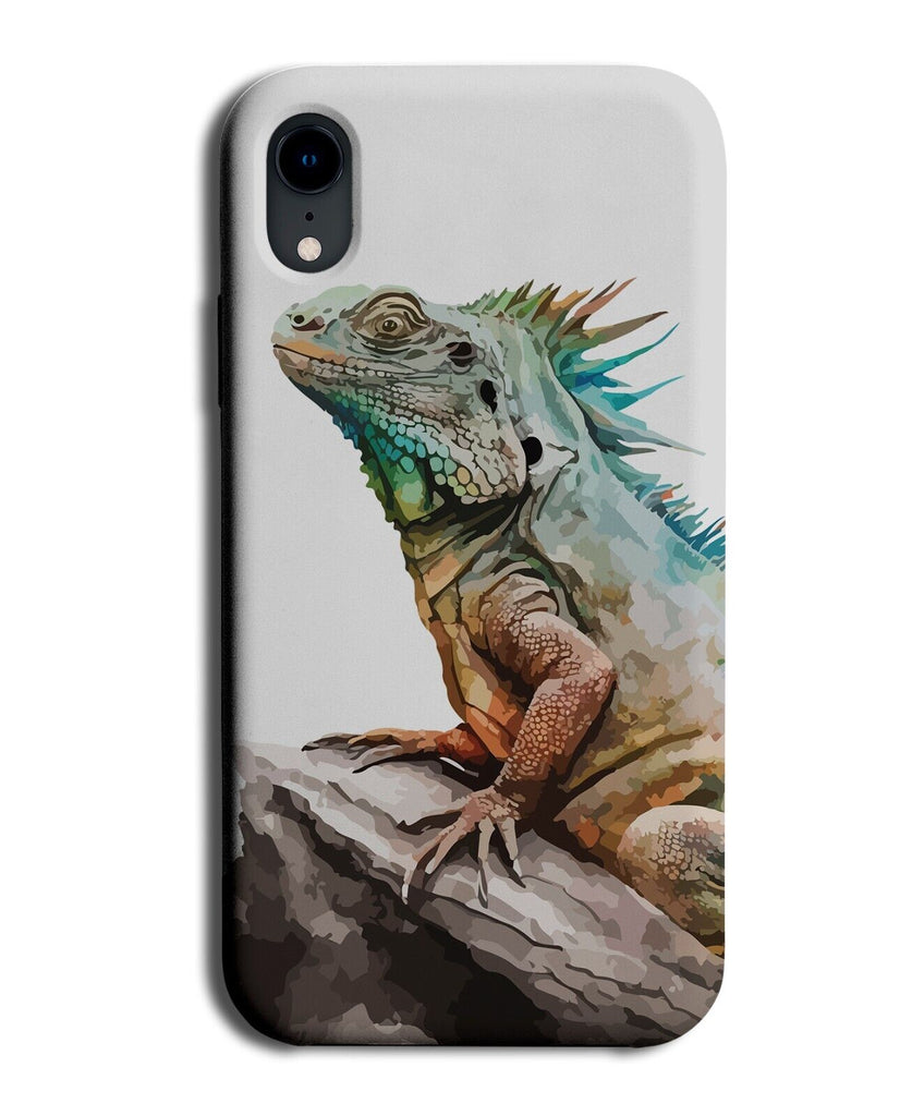 Watercolour Iguana Phone Case Cover Iguanas Face Body Lizard Lizards Photo DA82