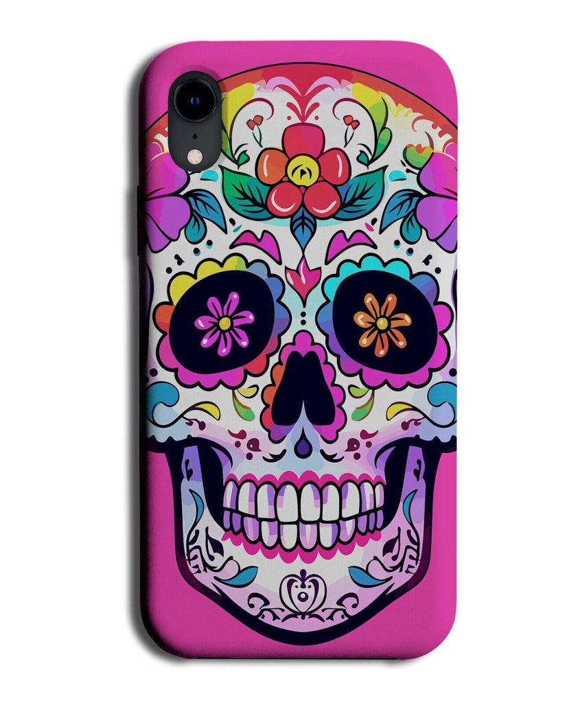 Purple Girls Mexican Sugar Skull Phone Case Cover Sugarskull Head Face Girl CC97