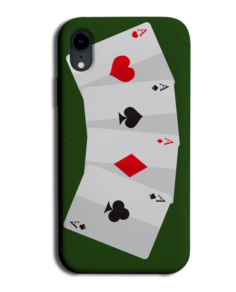 Full Aces Playing Cards Phone Case Cover Ace Winning Royal Flush Poker Hand Q055