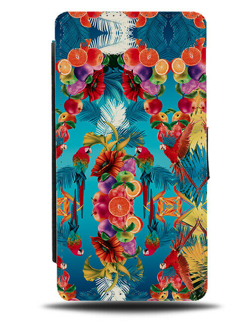 Asian Tropical Flowers Flip Wallet Case Floral Colourful Chinese China Asia G307