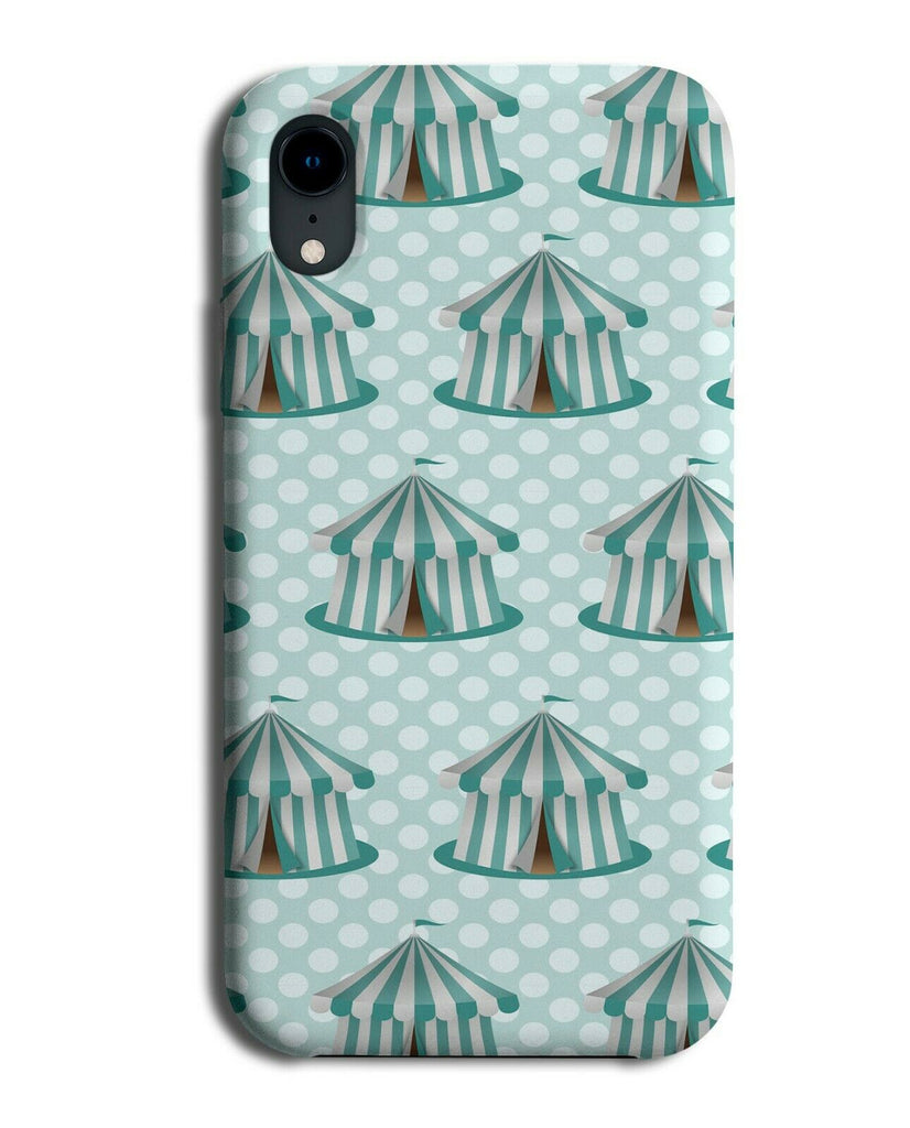 Big Top Tent At The Circus Phone Case Cover Retro Vintage Green Polka Dot F230