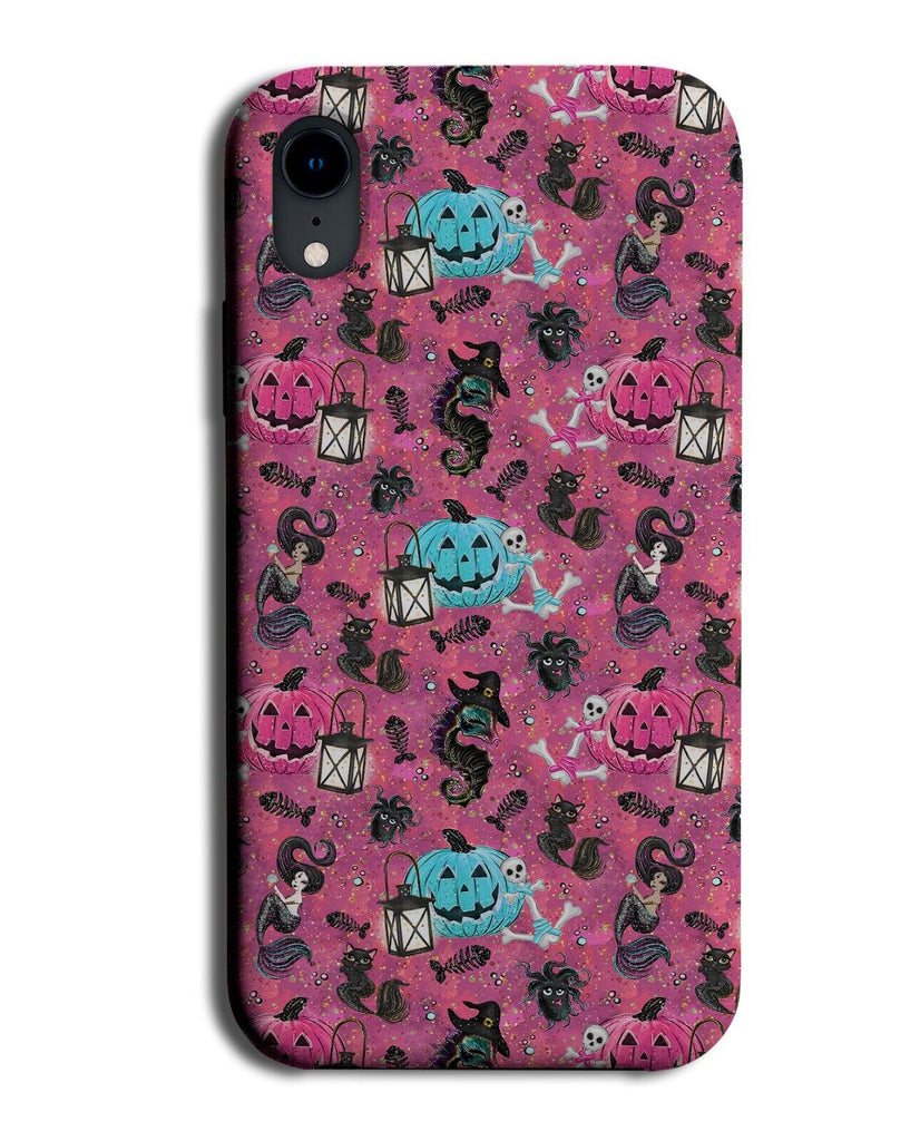 Gothic Halloween Girls Phone Case Cover Style Pink Coloured Hot Pumpkins CF26