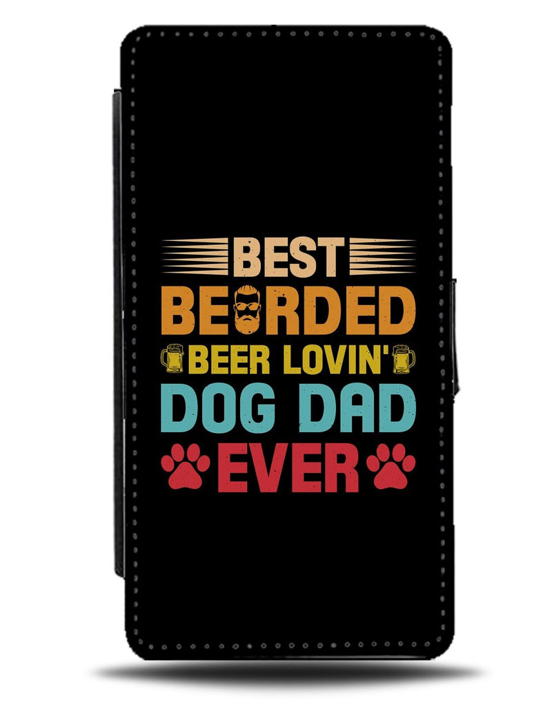 Beer Loving Dog Dad Flip Wallet Case Dads Dogs Father Owner Doggo Mens CZ07