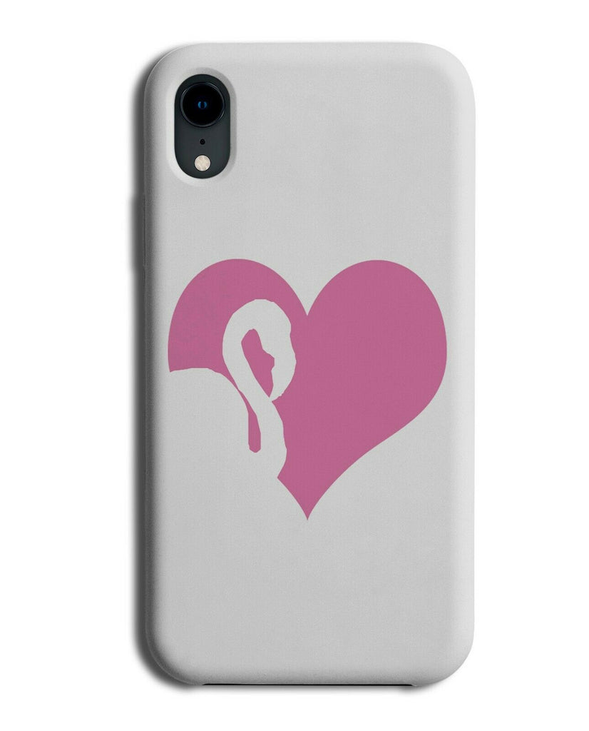 Flamingo Love Heart Phone Case Cover White Head Neck Shape Flamingos new1
