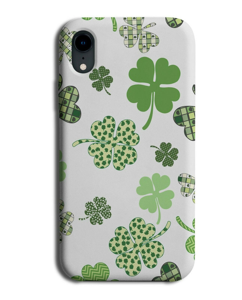 Irish Tartan Cloverleaf Shamrocks Phone Case Cover Polka Dot Ireland G428