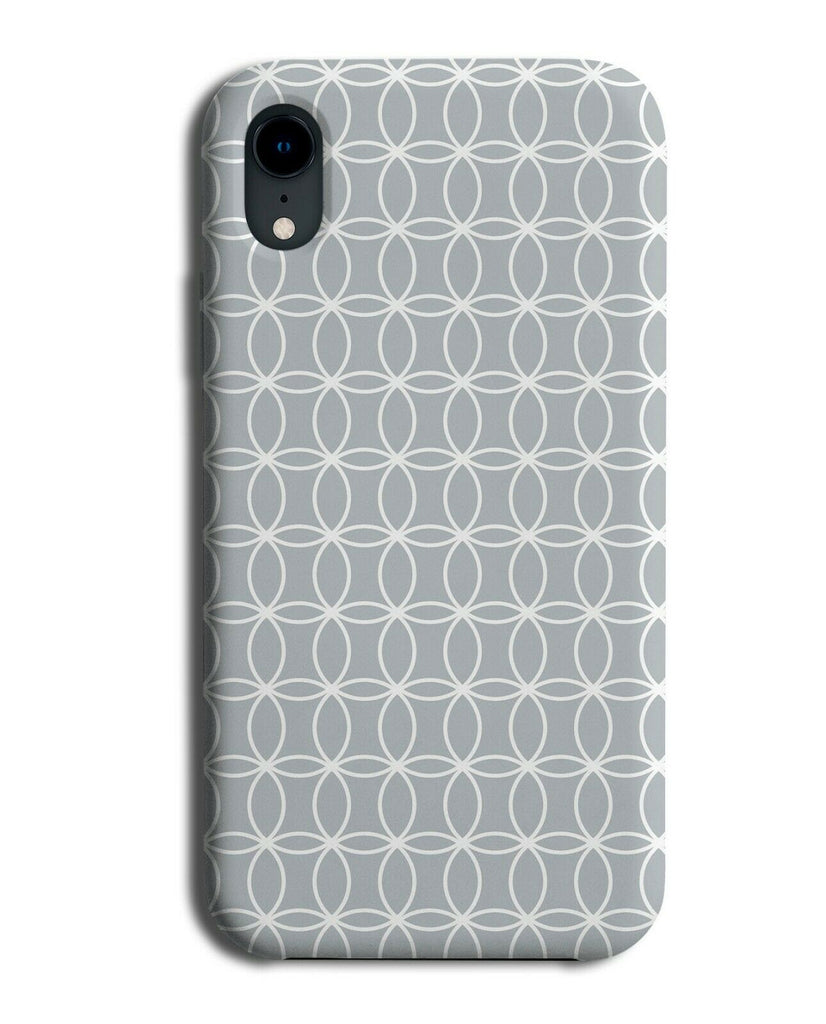 White and Grey Geometric Shapes Phone Case Cover Circles Mens Boys Dad F216