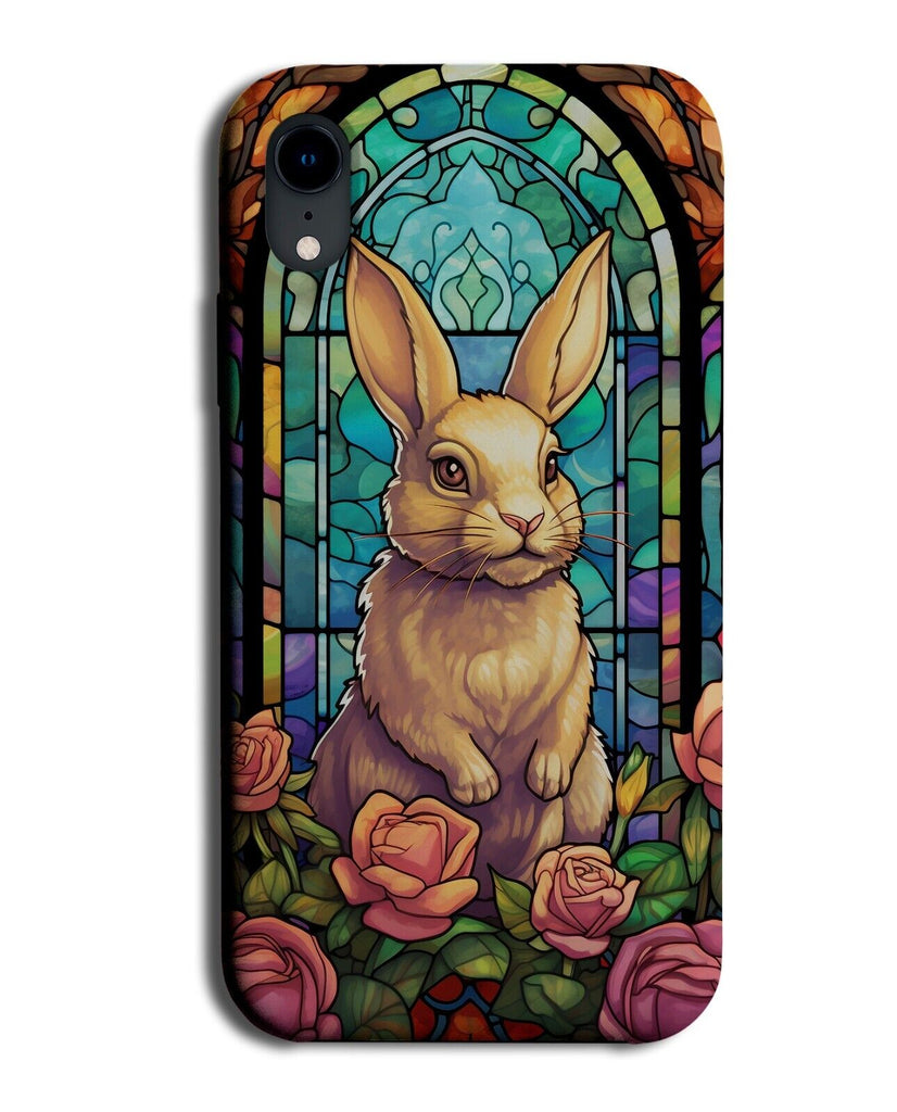 Rabbit Stain Glass Window Artwork Phone Case Cover Art Church Bunny Rabbits CX27