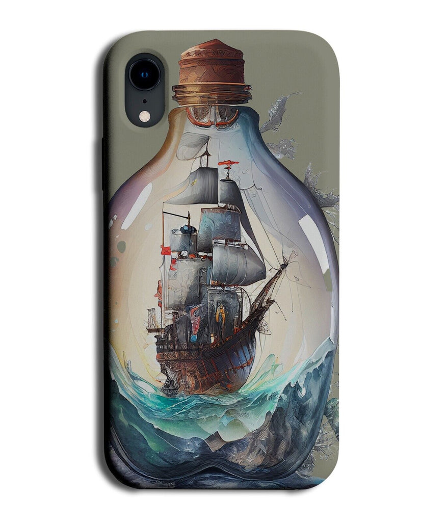 Ship In A Bottle Phone Case Cover Pirates Pirate Waves Ocean Sea Jar Boat DG69