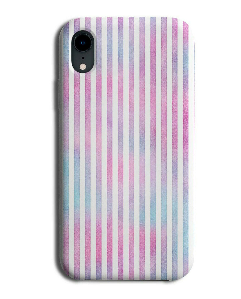 Pink Cloudy Tie Dye Stripes Phone Case Cover Striped Purple Effect TieDye F587