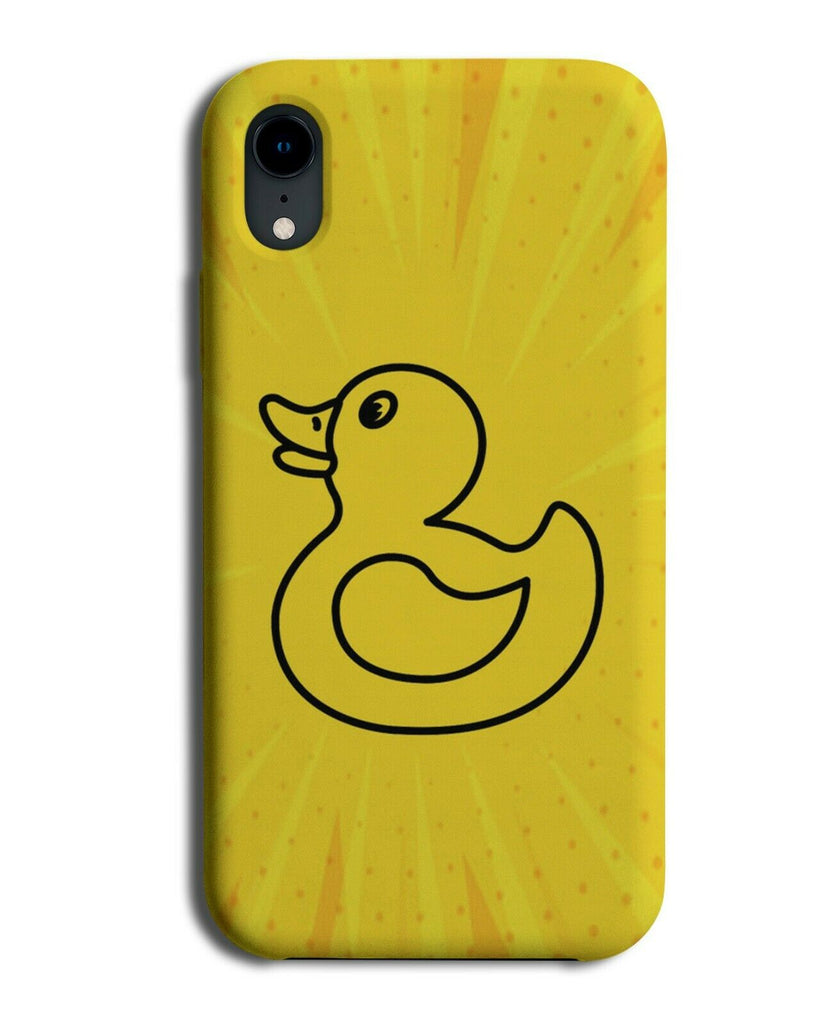 Yellow Superhero Rubber Duck Phone Case Cover Ducky Ducks Coloured Funny si509
