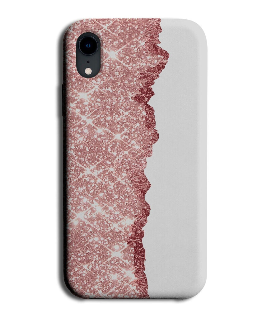 Rose Gold Glitter Printed Design Phone Case Cover Girls Girly Coloured CM38