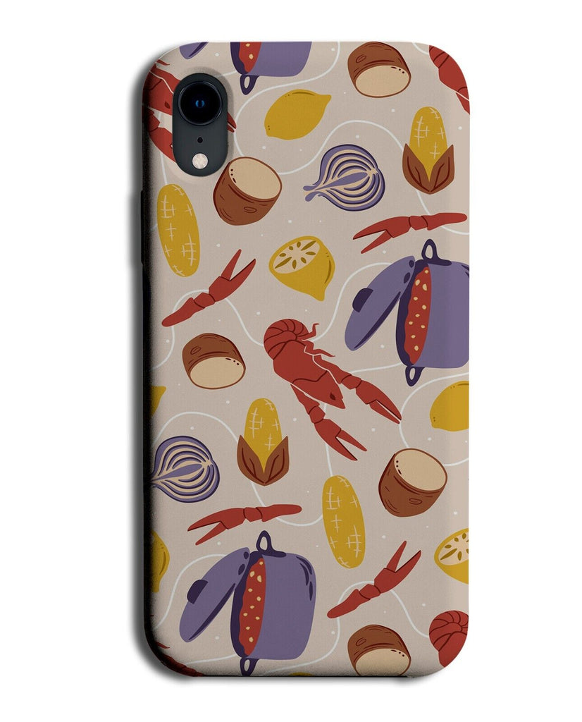 Seafood Pattern Phone Case Cover Lover Sea Food Lobsters Crawfish Craw Fish Q388